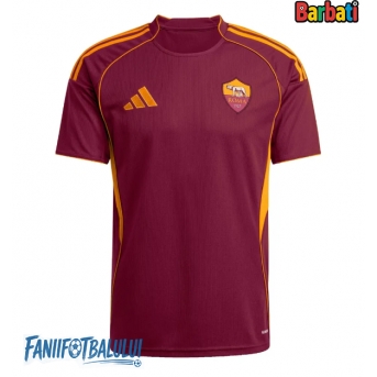 AS Roma Tricou Fotbal Replică 2025-26 Barbati Acasa